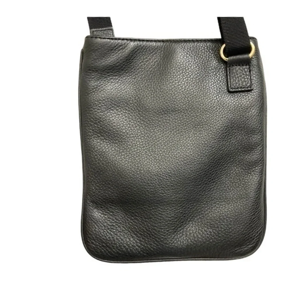 Michael kors black leather crossbody bag with faux jewels